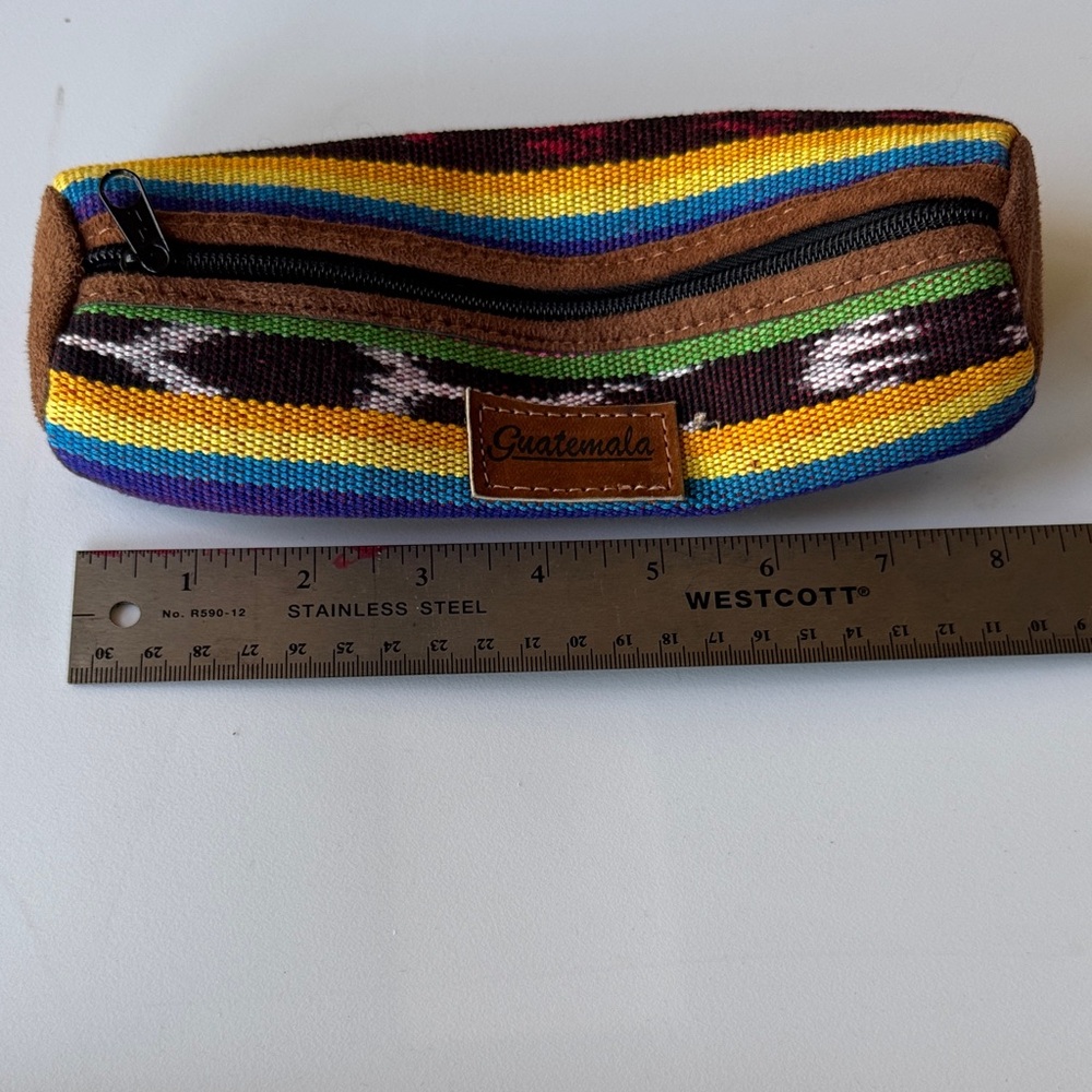 Colorful Striped Guatemalan Pouch good condition